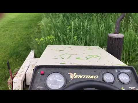 Ventrac mowing 2-3 feet tall grass w 72 inch deck