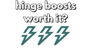 Are Hinge Boosts Worth It (I Spent $27 to Find Out)