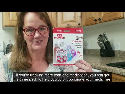 Pill Popper Medication Tracking Tag - How to use