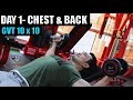 GVT (10 x 10) |DAY 1 CHEST & BACK| 8 Weeks Muscle Building plan by JEET SELAL