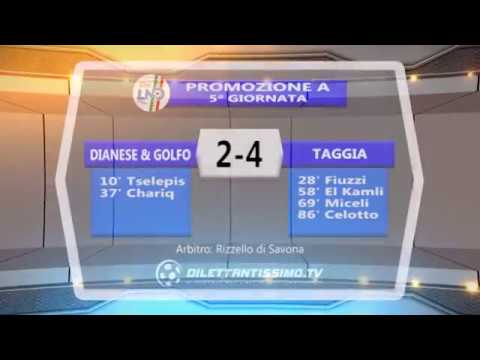 Dianese & Golfo - Taggia 2-4 Promozione Girone A 5^ Giornata domenica 13 ottobre 2019