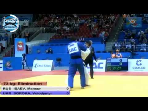 European Judo Championship Chelyabinsk 2012 -73kg ISAEV Mansur (RUS)-SOROKA (UKR)