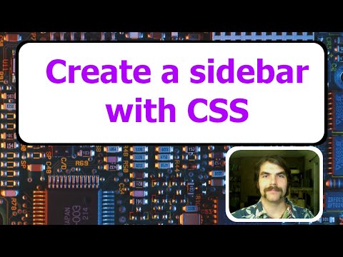 Create a sidebar with CSS Tutorial