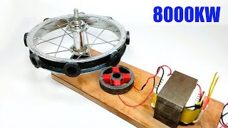 Flywheel Free Energy Generate At Homemade Generator