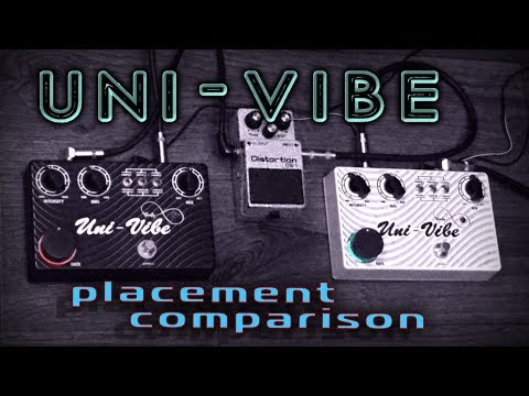 Uni-Vibe placement comparison (before or after overdrive)