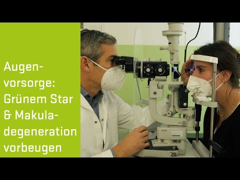 Augenvorsorge zur Vorbeugung vom Grünem Star und Makuladegeneration