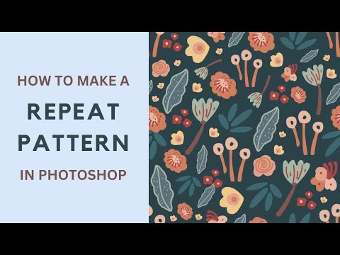 How to make a seamless repeat pattern in Photoshop | Floral Print Design Tutorial | Graphic Design