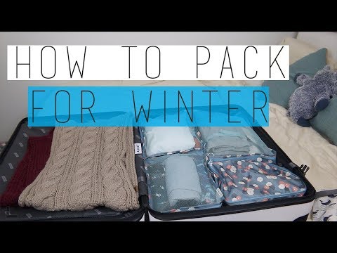 冬の旅行の荷物のまとめ方｜遠出の旅｜整理された簡単な方法 (How To Pack For A Winter Trip | Away Travel | ORGANIZED AND EASY)