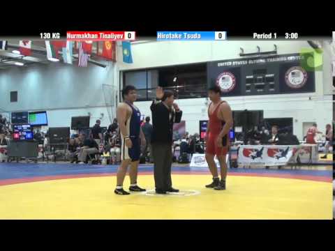 130 KG SF - Nurmakhan Tinaliyev (Kazakhstan) vs. Hirotake Tsuda (Japan)