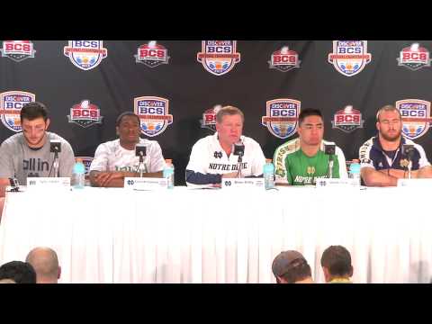 Coach Kelly/Players BCS Post Game Press Conference