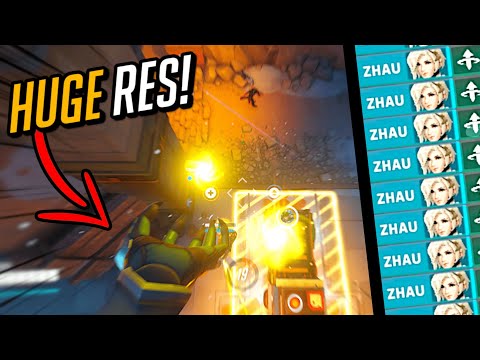 MOST Satisfying Mercy Res! 🤭 Grandmaster Top 500 Mercy - Overwatch 2