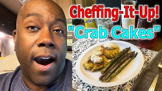 an easy crab cake recipe for dinner a dish that is so delicious || Cooking in my RV 2018 Travato 59g