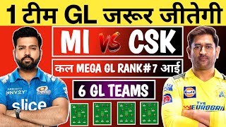 MI vs CSK Dream11 GL Teams| IPL 12th Match | Mi vs Che Dream11 Team| Dream11 Team Prediction| GL