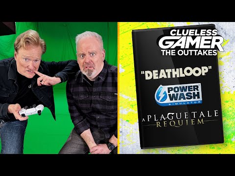 Clueless Gamer Outtakes: "Deathloop," "A Plague Tale: Requiem," & "PowerWash Simulator" | Team Coco