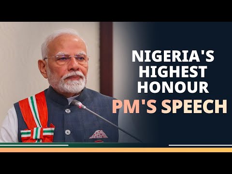 PM Modi's speech during conferment of the ‘Grand Commander of the Order of the Niger’ Award