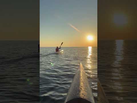 Sunset paddling at Midsummer in Sweden
