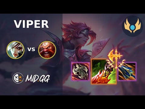 MID.GG: [ Viper ] Riven TOP vs Gragas | NA CHALLENGER | LOL Season 2025