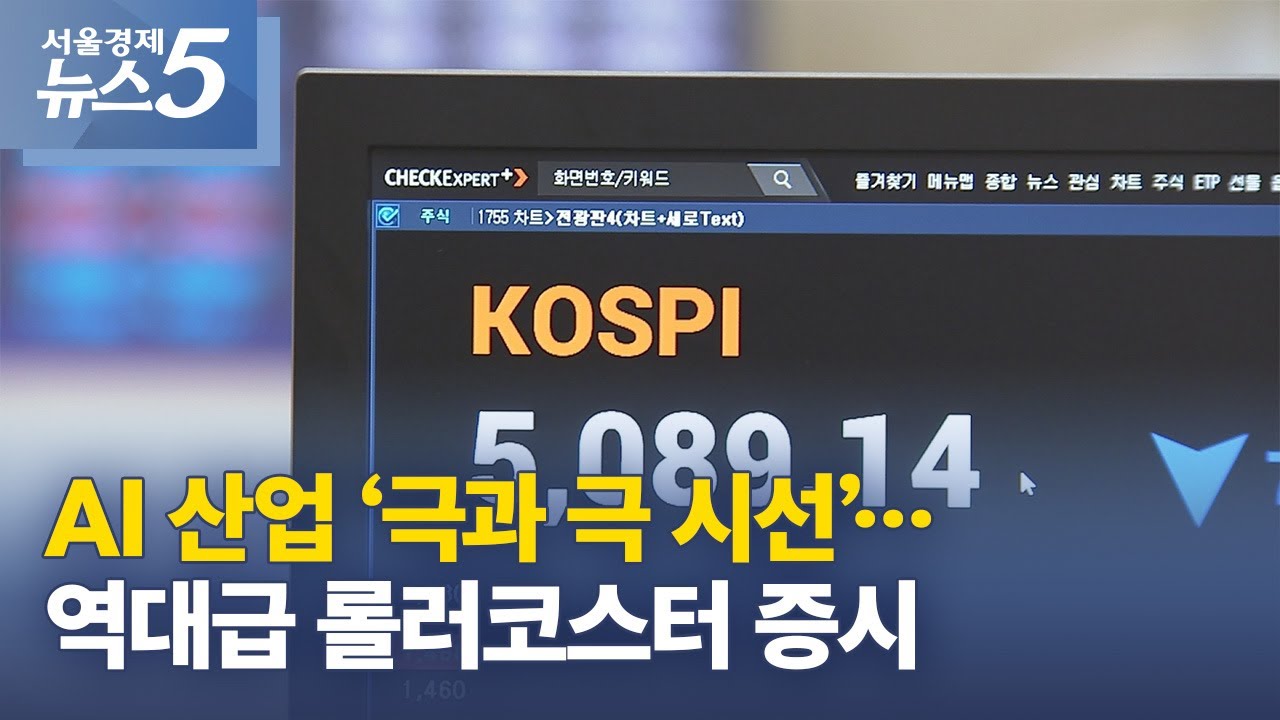 AI 산업 ‘극과 극 시선’…역대급 롤러코스터 증시