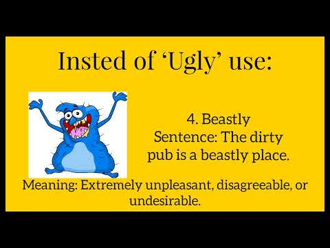 6 alternatives to the adjective 'ugly'