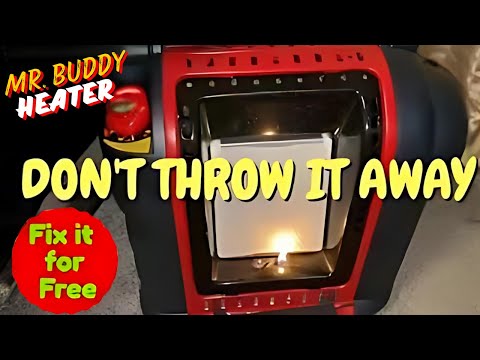 Buddy heater won't stay lit | clean the fuel intake | DIY Repair