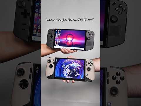 Lenovo Legion Go vs. MSI Claw 8 AI+ | Design Compared Side-by-Side! #comparsion #handheldgaming