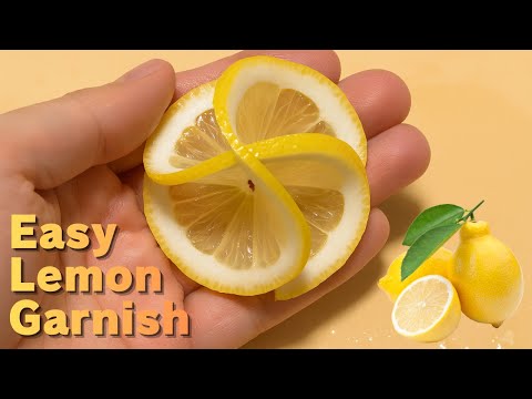 Easy Lemon Garnish 🍋 | Simple Elegant Twist for Cocktails & Dishes