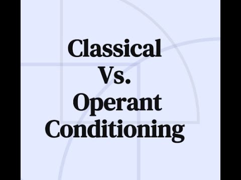 Difference Between Classical & Operant Conditioning