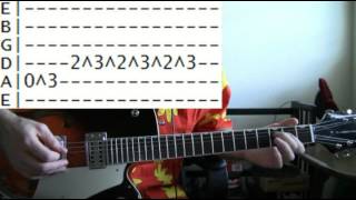 X Files Theme Guitar Lesson with Chords and TAB Tutorial TV Intro Song by Mark Snow