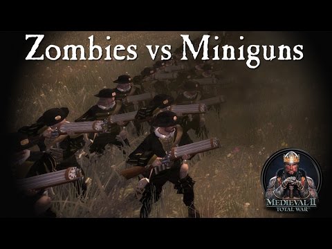 5000 zombies vs Empire miniguns - Call of Warhammer - Medieval 2 Total War