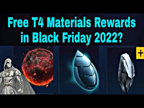 Free T4 Materials Rewards On Black Friday 2022? Probably Discussion - Marvel Future Fight