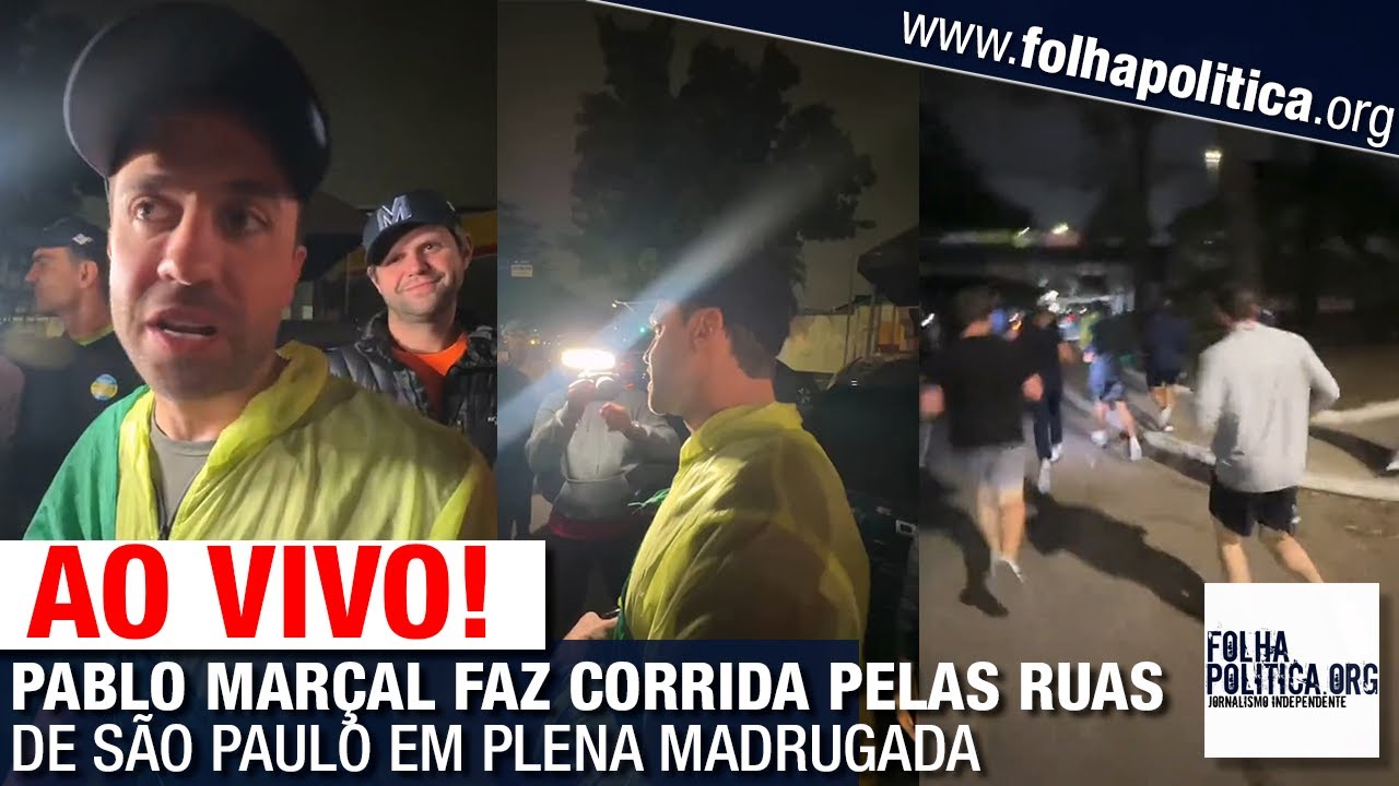 AO VIVO: PABLO MARÇAL FAZ CORRIDA PELAS RUAS DE SÃO PAULO EM PLENA MADRUGADA - PREFEITURA DE SP