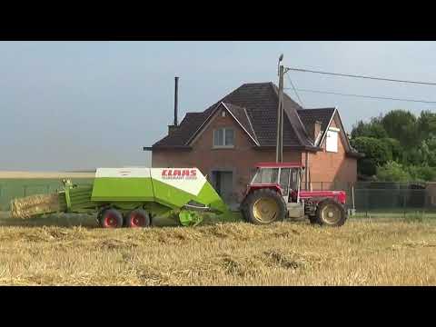 Landb. Baeken - Hoegaarden, Schlüter E 7200 V en Claas Quadrant 2200