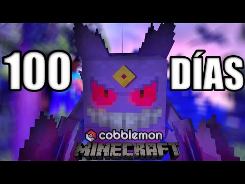 Sobreviví 100 DÍAS en Minecraft POKÉMON siendo LÍDER de GIMNASIO de TIPO FANTASMA (Cobblemon)