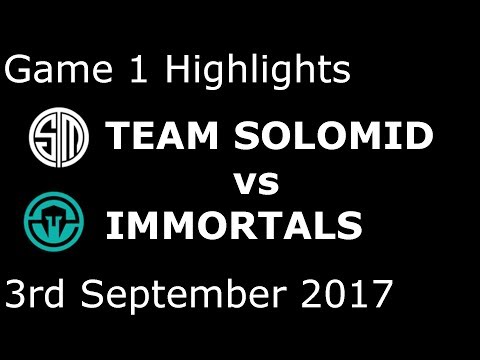TSM vs IMT Game 1 Highlights 2017 NALCS SUMMER SPLIT PLAYOFFS FINAL