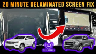 How to DIY replace delaminated screen for 2019+ Jeep Grand Cherokee RAM Pacifica UAV 8.4" Uconnect 4