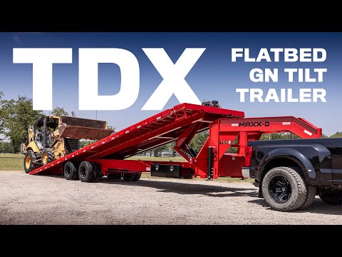 2024 MAXX-D TRAILERS TDX TANDEM DUAL FLATBED TILT GN in Redding, California - Video 1