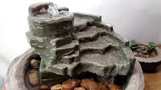 How to make very beautiful amazing cemented waterfall fountain water fountain