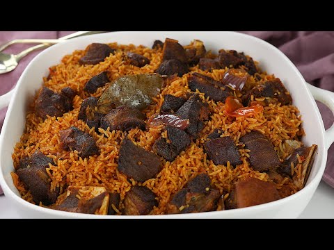 PERFECT JOLLOF RICE - GOAT MEAT JOLLOF RICE