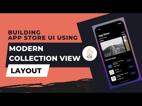 Building app store UI using modern collection view | iOS Cafe event