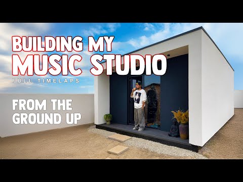 Building a music studio from the ground up | Full timelaps