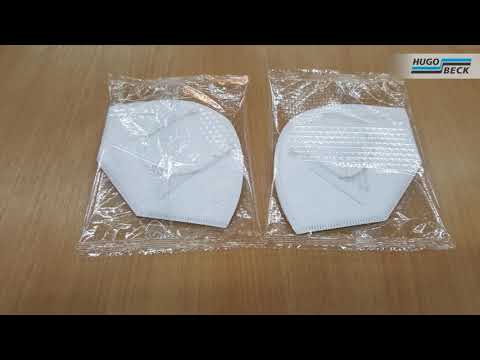 Packaging of FFP2 face masks in flowpack