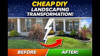 BUDGET Curb Appeal - Before and After Landscaping - DIY and Save $