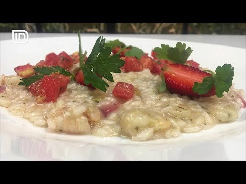 RIZOTO DETI ME LULESHTRYDHE DHE SHAMPANJË në Kripë dhe Piper 16/05/2018 | IN TV Albania