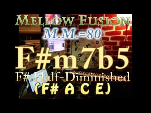 F#m7b5 Half-Dim (F# A C E) Mellow Fusion - M.M.=80 - One Chord Vamp