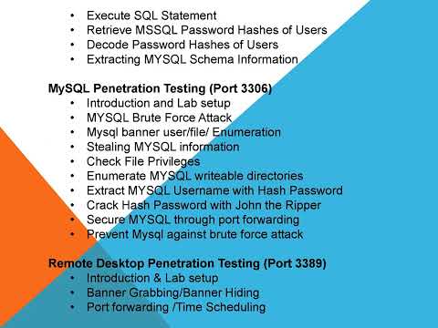 Network penetration testing