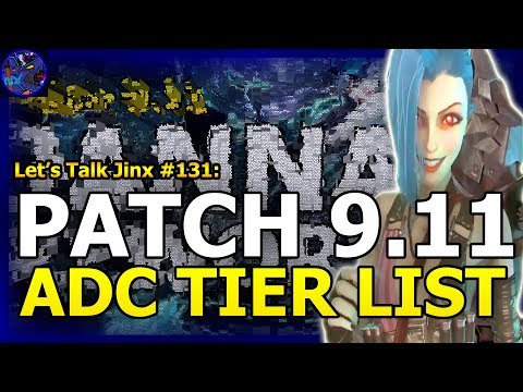 Patch 9.11 Rundown ADC TIER LIST - League Of Legends | Let's Talk Jinx #131
