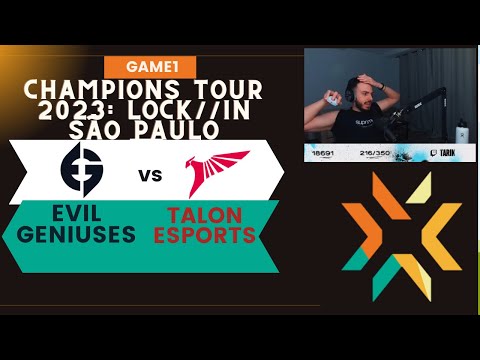 Sen Tarik Reaction EVIL GENIUSES  vs TALON ESPORTS GAME1 VCT 2023 LOCK//IN São Paulo #valorant