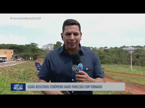 Goiás registrou fenômeno raro parecido com tornado