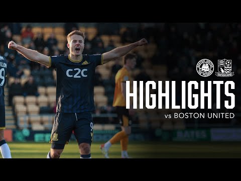 Highlights: Boston United 3-3 Southend United