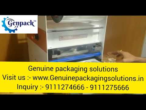 Four Cup Sealer Machine | Four Glass Packing Machine |Four Glass Sealing Machine